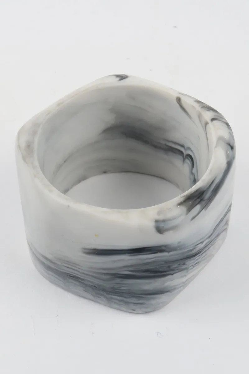 resin_bangle_white_marble_0-1.webp Moose and Meg Designs Resin Bangle White Marble XL^ Jewellery