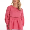 Marco Polo 3/4 RUFFLE TOP^ Tops