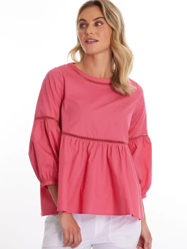 Marco Polo 3/4 RUFFLE TOP^ Tops