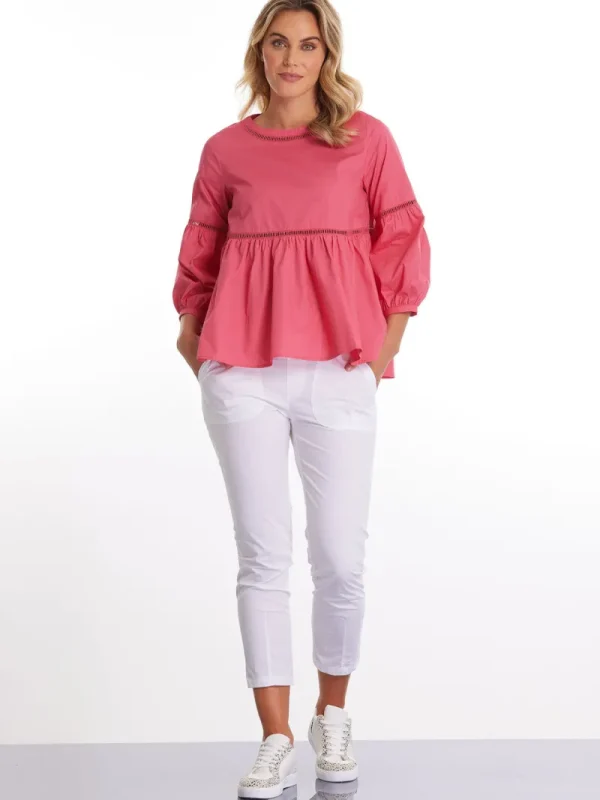 Marco Polo 3/4 RUFFLE TOP^ Tops