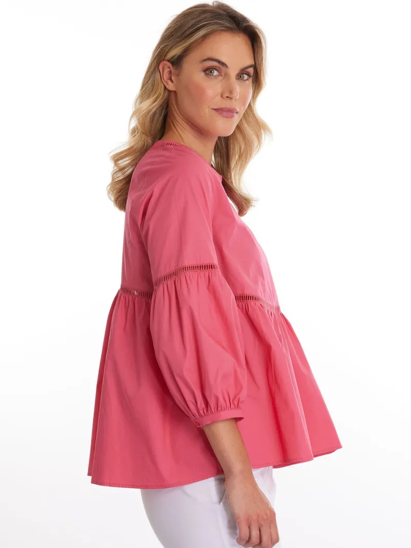ruffle_top_2.webp Marco Polo 3/4 RUFFLE TOP^ Tops