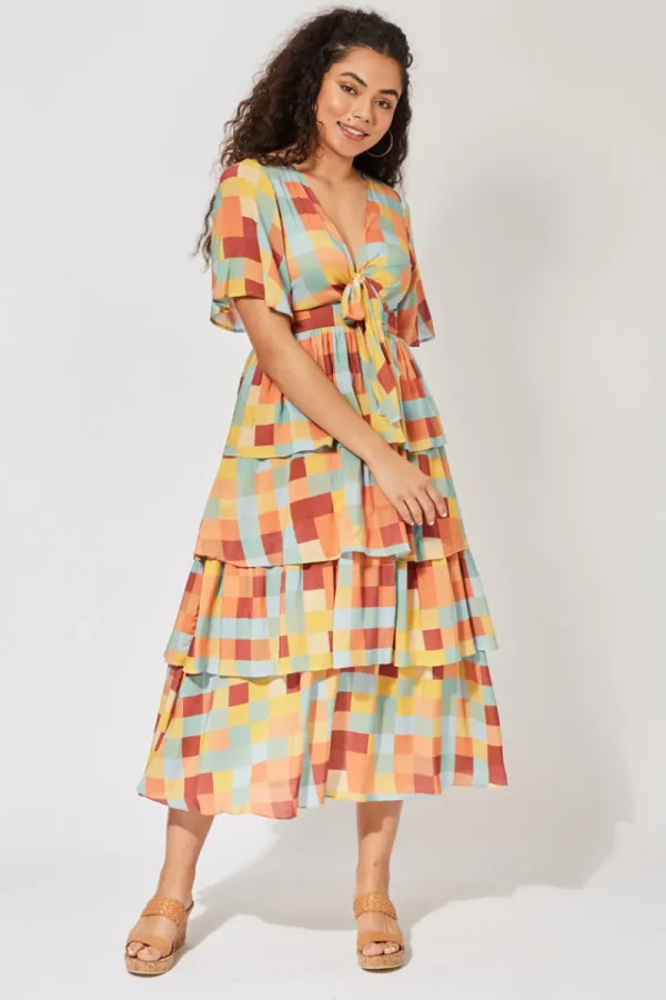 Haven Saba Tiered Maxi^ Dresses