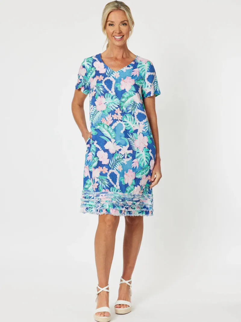 santa_monica_frilled_hem__1.webp Gordon Smith Santa Monica Frilled Hem Dress^ Dresses