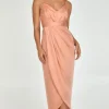 Zeinert & Co Satin Pleated Midi Dress^ Dresses