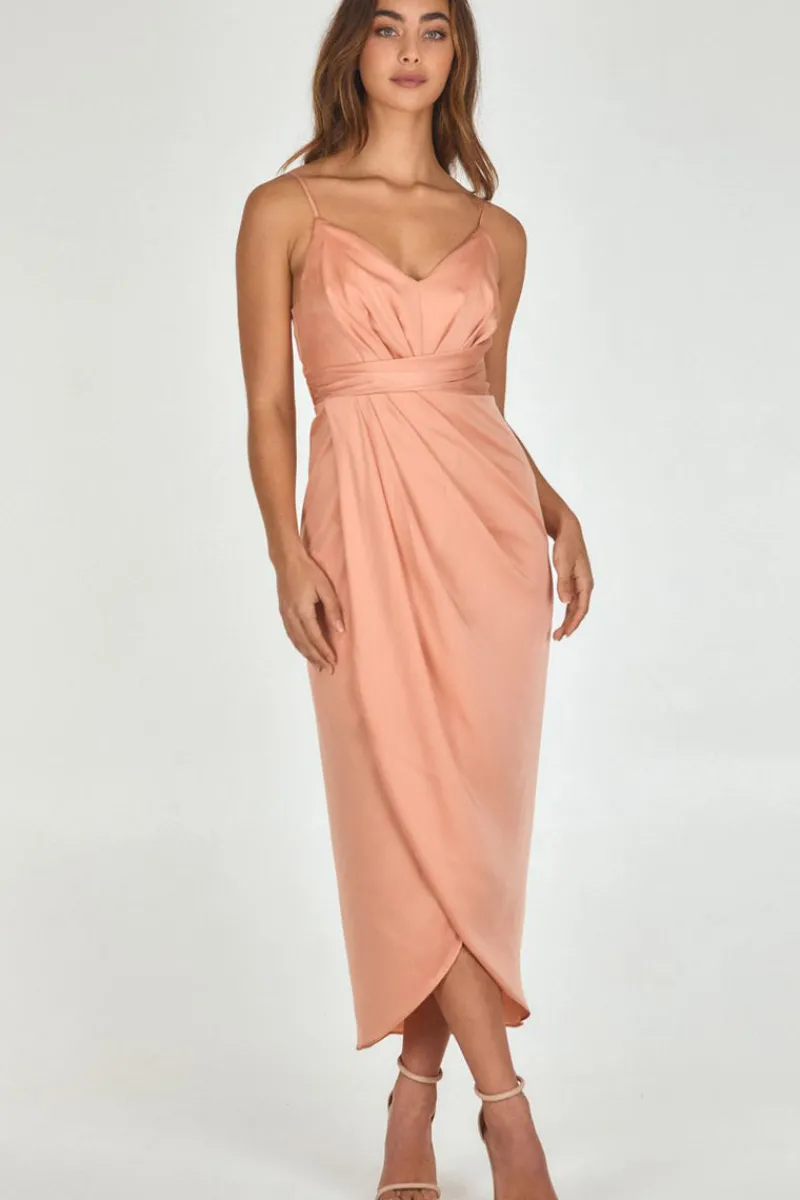 satin_pleated_midi_dress_0-1.webp Zeinert & Co Satin Pleated Midi Dress^ Dresses