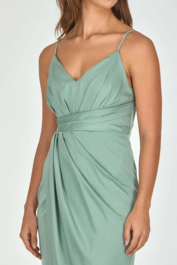 Zeinert & Co Satin Pleated Midi Dress^ Dresses