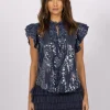 Joey the Label Sequin Me Blouse^ Tops