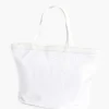 Adorne Sequin Trim Large Tote (White)^ Handbags
