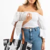 SassyDuck Star & Stripes Canvas Tote Bag^ Handbags