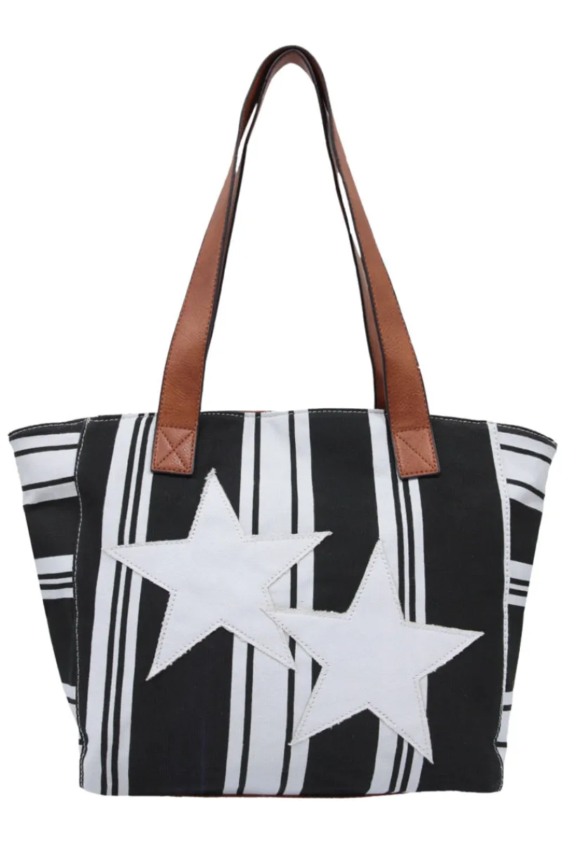star__stripes_canvas_tote_1.webp SassyDuck Star & Stripes Canvas Tote Bag^ Handbags