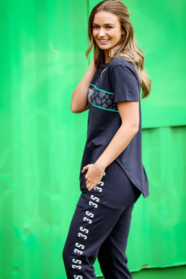 3rd Story Star Sparkles With Leopard Band Tee^ Tops