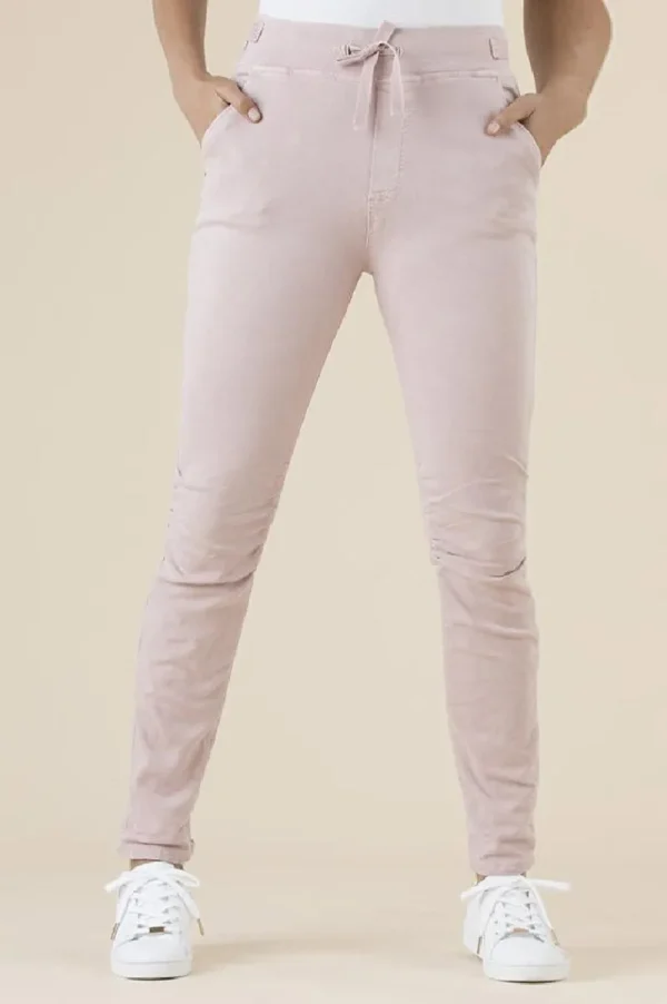 threadz Tie Front Gathered Jeans^ Jeans