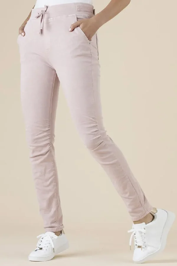 threadz Tie Front Gathered Jeans^ Jeans