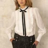 Joey the Label Tuxedo Blouse^ Tops