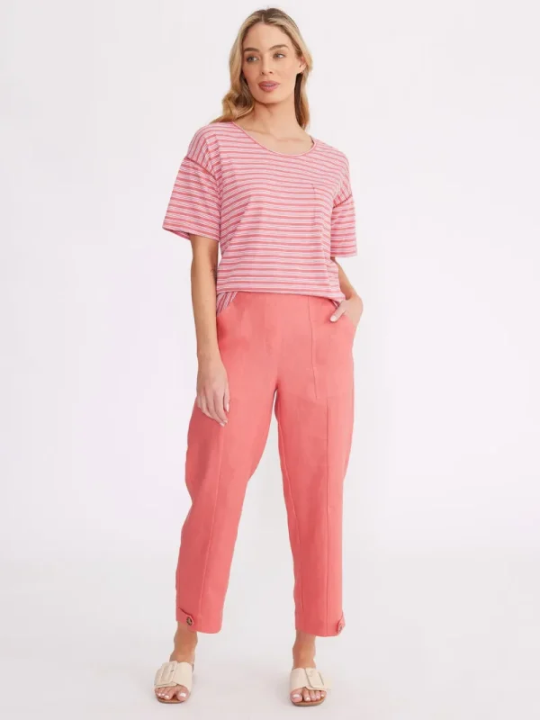 Yarra trail UNEVEN STRIPE TEE^ Tops