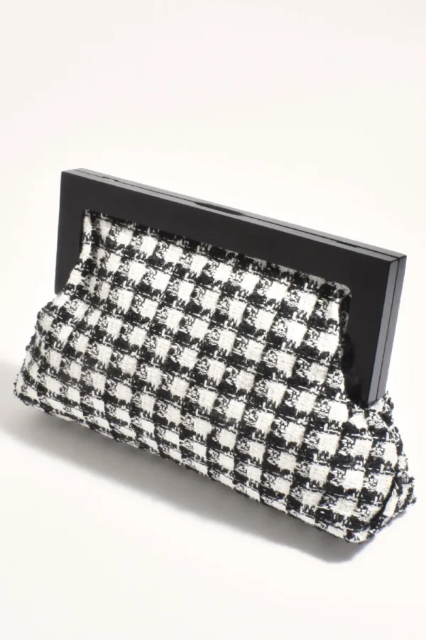 Adorne Zoey Boucle Timber Frame Clutch^ Handbags